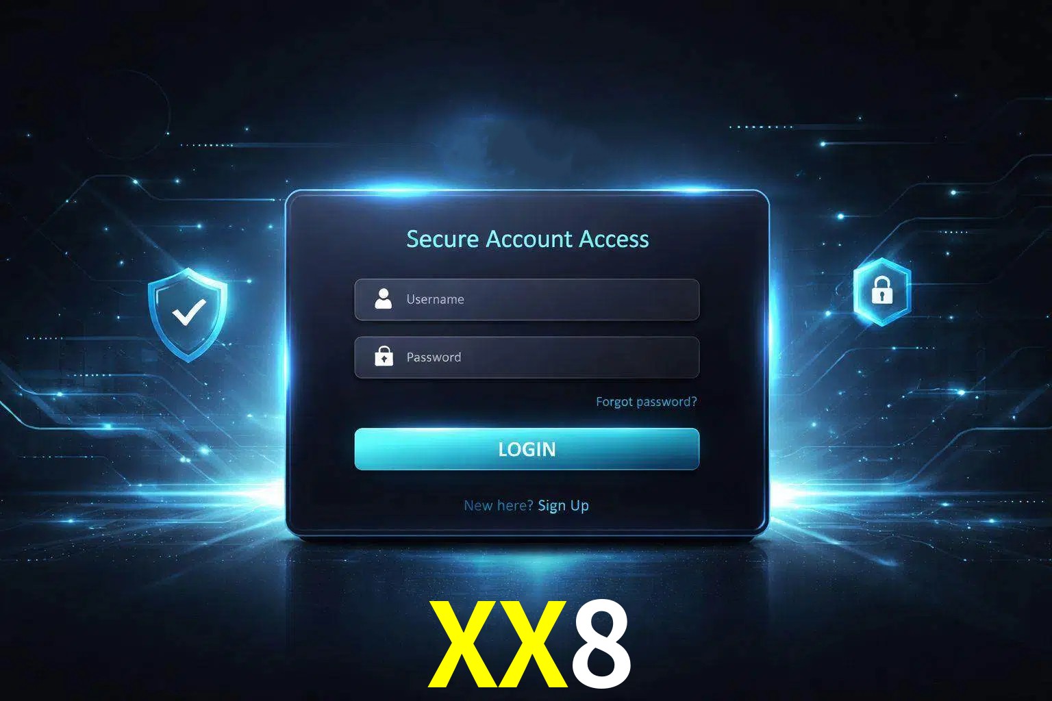 Pantalla de inicio de sesión de cuenta XX8 para usuarios en México